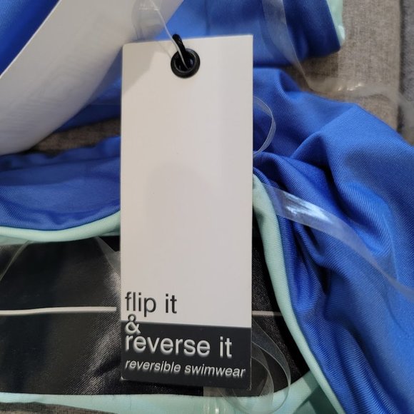 Dolce Vita Majorelle Cutout Reversible One-Piece Swimsuit Sz SM - Picture 12 of 13